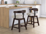 Haddigan Dark Brown Counter Height Barstool, Set of 2 by Ashley at Eve Furniture
