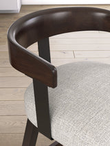 Haddigan Dark Brown Counter Height Barstool, Set of 2 by Ashley at Eve Furniture