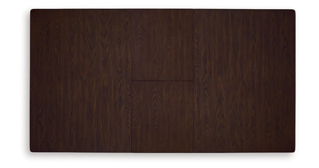 Haddigan Dark Brown Counter Height Dining Extension Table by Ashley at Eve Furniture