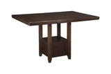 Haddigan Dark Brown Counter Height Dining Extension Table by Ashley at Eve Furniture