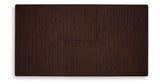 Haddigan Dark Brown Counter Height Dining Extension Table by ASHLEY FURNITURE at Eve Furniture