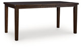Haddigan Dark Brown Counter Height Dining Extension Table by ASHLEY FURNITURE at Eve Furniture