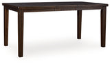 Haddigan Dark Brown Counter Height Dining Extension Table by ASHLEY FURNITURE at Eve Furniture