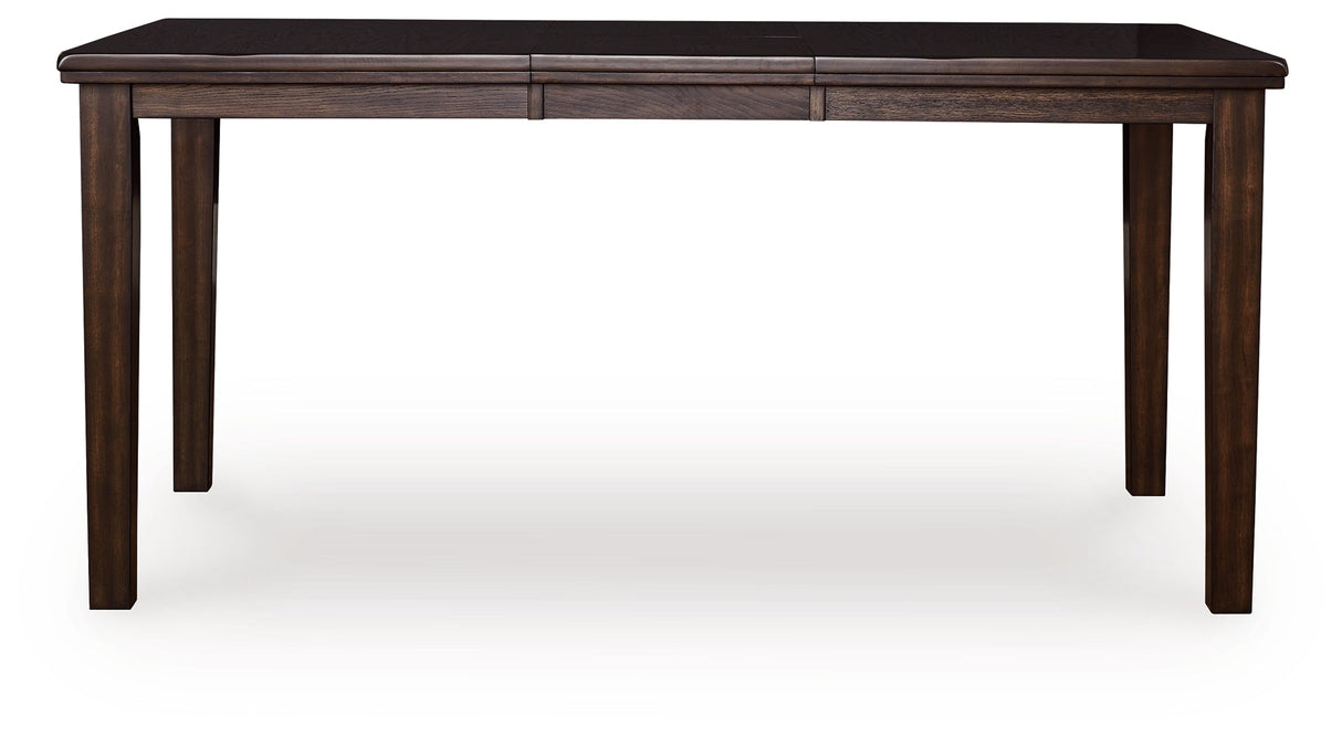 Haddigan Dark Brown Counter Height Dining Extension Table by ASHLEY FURNITURE at Eve Furniture