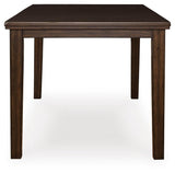 Haddigan Dark Brown Counter Height Set by Ashley at Eve Furniture