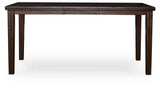 Haddigan Dark Brown Counter Height Set by Ashley at Eve Furniture