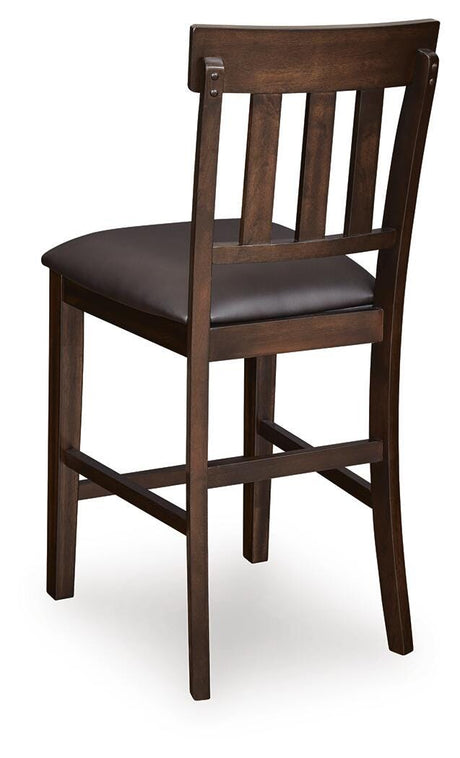Haddigan Dark Brown Counter Height Set by Ashley at Eve Furniture