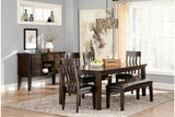 Haddigan Dark Brown Dining Bench by Ashley at Eve Furniture