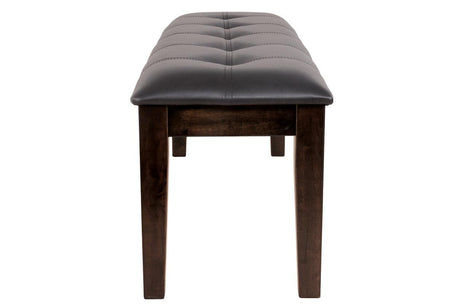 Haddigan Dark Brown Dining Bench by Ashley at Eve Furniture