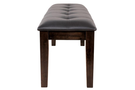 Haddigan Dark Brown Dining Bench by Ashley at Eve Furniture