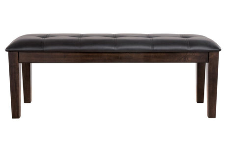 Haddigan Dark Brown Dining Bench by Ashley at Eve Furniture