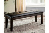 Haddigan Dark Brown Dining Bench by Ashley at Eve Furniture