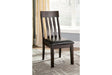 Haddigan Dark Brown Dining Chair, Set of 2 by Ashley at Eve Furniture
