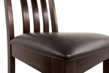 Haddigan Dark Brown Dining Chair, Set of 2 by Ashley at Eve Furniture