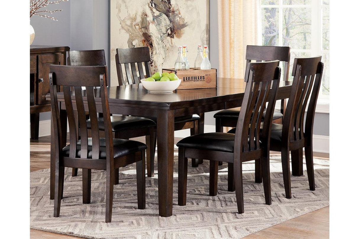 Haddigan Dark Brown Dining Extension Table by Ashley at Eve Furniture