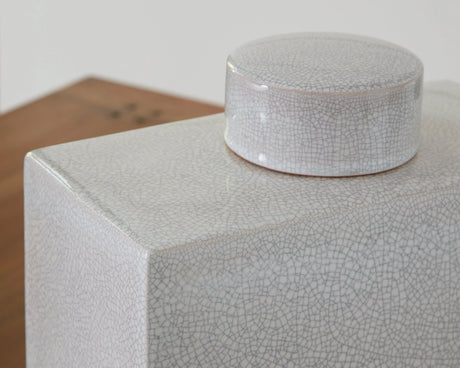 Haddworth Antique White Jar by Ashley at Eve Furniture