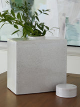 Haddworth Antique White Jar by Ashley at Eve Furniture