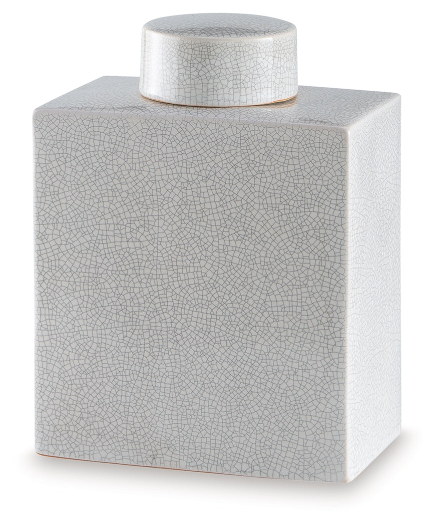 Haddworth Antique White Jar by ASHLEY FURNITURE at Eve Furniture