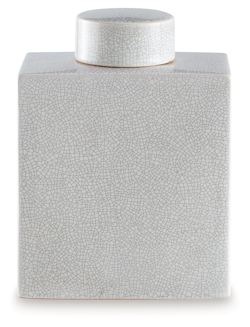 Haddworth Antique White Jar by ASHLEY FURNITURE at Eve Furniture