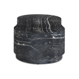 Hades 47" Black Faux Marble Indoor/Outdoor Concrete Coffee Table by TOV Furniture at Eve Furniture