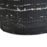 Hades 47" Black Faux Marble Indoor/Outdoor Concrete Coffee Table by TOV Furniture at Eve Furniture