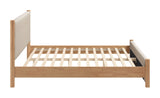 Hadi Beige & Natural King Bed by Zuomod at Eve Furniture