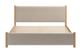 Hadi Beige & Natural King Bed by Zuomod at Eve Furniture
