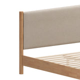 Hadi Beige & Natural King Bed by Zuomod at Eve Furniture