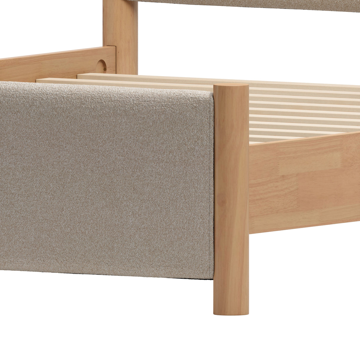 Hadi Beige & Natural King Bed by Zuomod at Eve Furniture