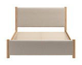 Hadi Beige & Natural Queen Bed by Zuomod at Eve Furniture
