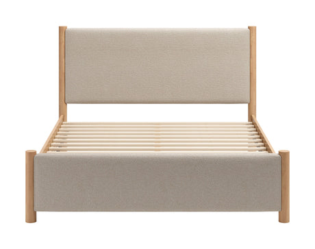 Hadi Beige & Natural Queen Bed by Zuomod at Eve Furniture
