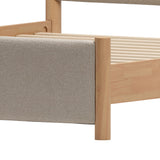 Hadi Beige & Natural Queen Bed by Zuomod at Eve Furniture