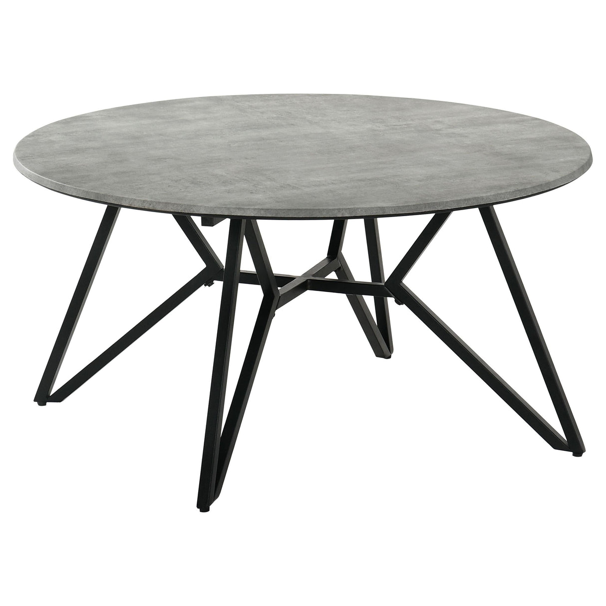 Hadi Cement 2-Piece Round Coffee and End Table Set by Coaster at Eve Furniture