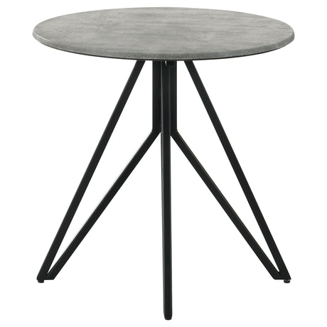 Hadi Cement 3-Piece Round Coffee and End Table Set by Coaster at Eve Furniture