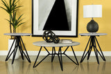Hadi Cement 3-Piece Round Coffee and End Table Set by Coaster at Eve Furniture