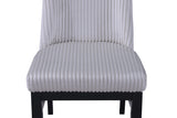 Hadley Black and Light Gray Faux Marble Top Round Dining Set by Crown Mark at Eve Furniture