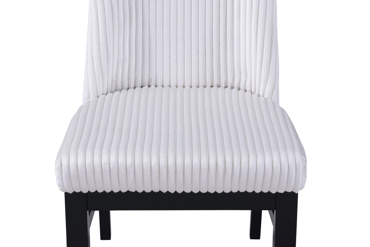 Hadley Black and White Dining Side Chair, Set of 2 by Crown Mark at Eve Furniture