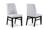 Hadley Black and White Faux Marble Top Round Dining Set by Crown Mark at Eve Furniture
