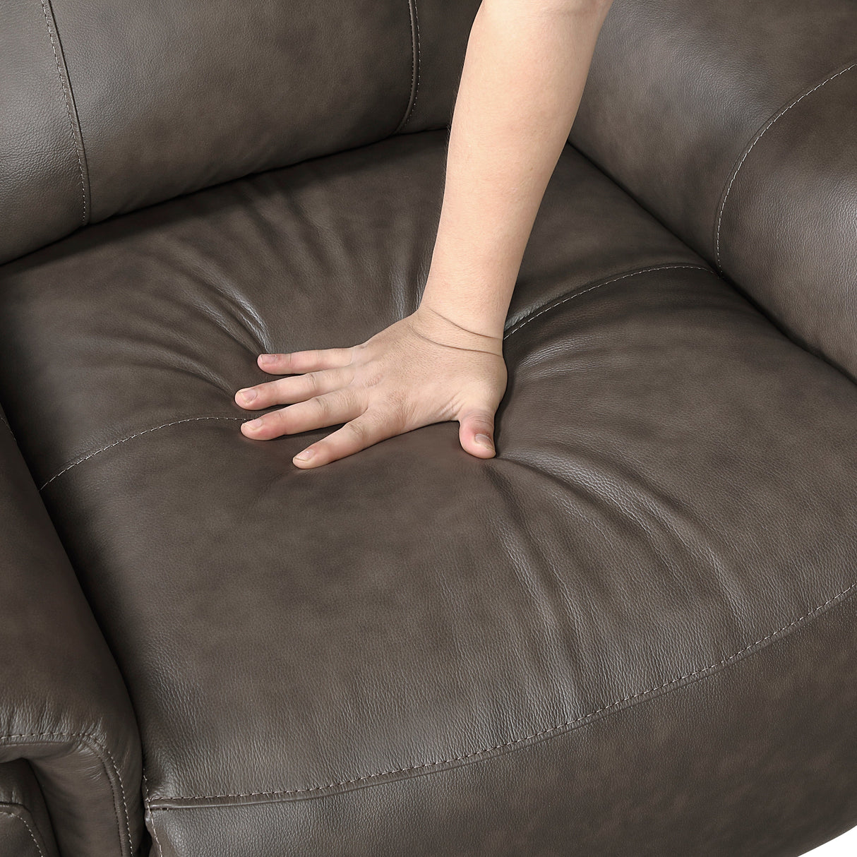 Hadley Dark Brown Swivel Glider Reclining Chair