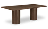 Hadley Dining Table Large Warm Brown by Moe's Home at Eve Furniture