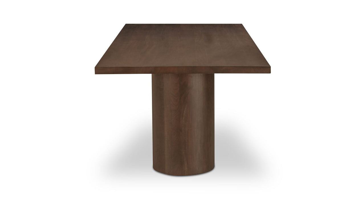Hadley Dining Table Large Warm Brown by Moe's Home at Eve Furniture