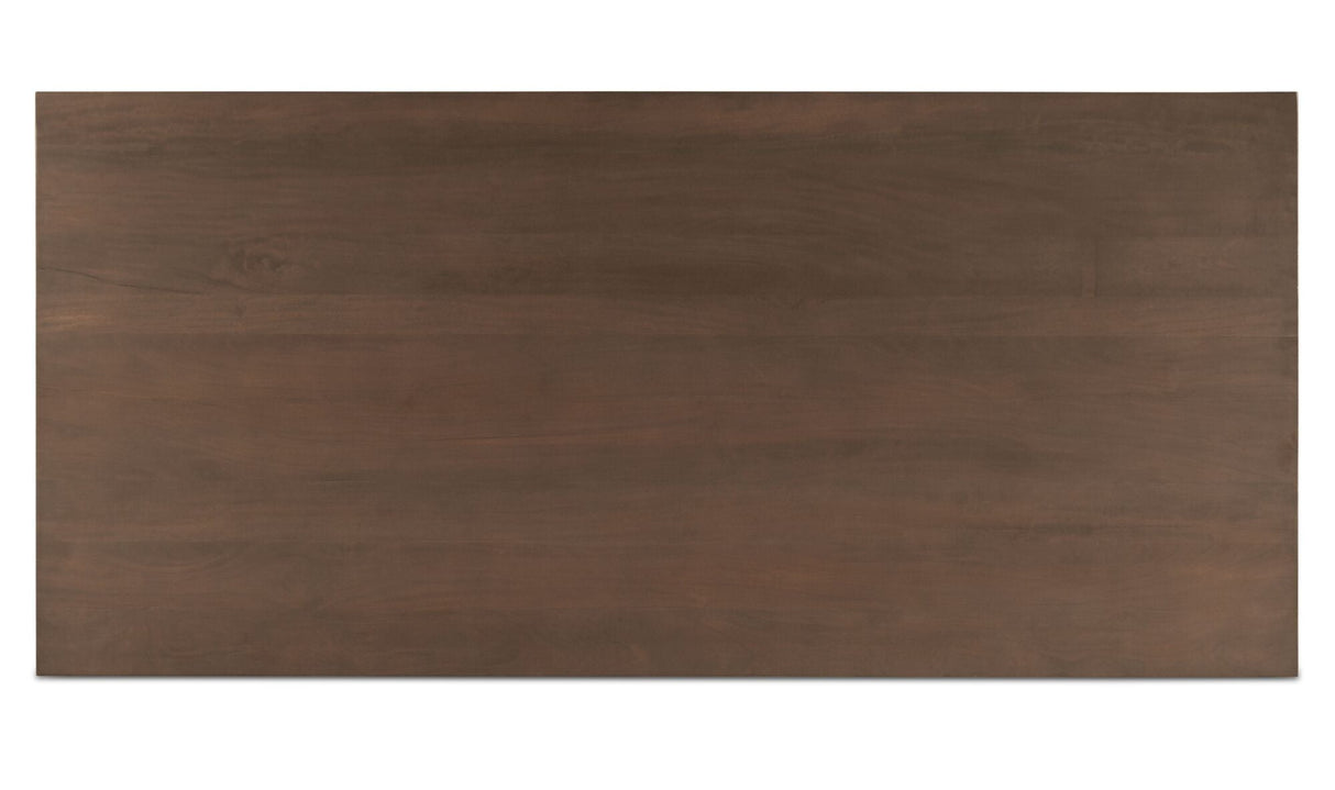 Hadley Dining Table Large Warm Brown by Moe's Home at Eve Furniture