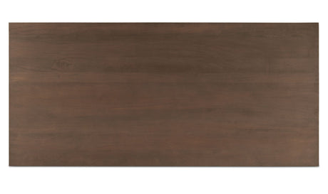Hadley Dining Table Large Warm Brown by Moe's Home at Eve Furniture
