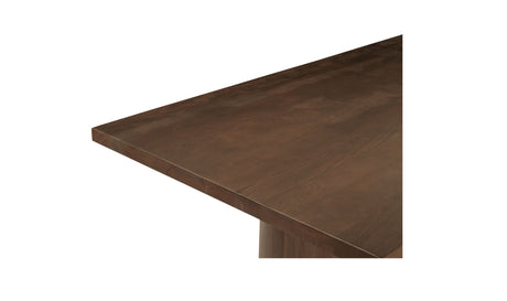 Hadley Dining Table Large Warm Brown by Moe's Home at Eve Furniture