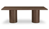 Hadley Dining Table Large Warm Brown by Moe's Home at Eve Furniture