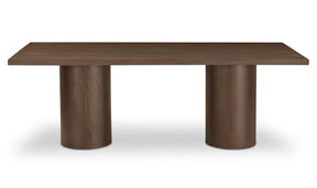 Hadley Dining Table Large Warm Brown by Moe's Home at Eve Furniture