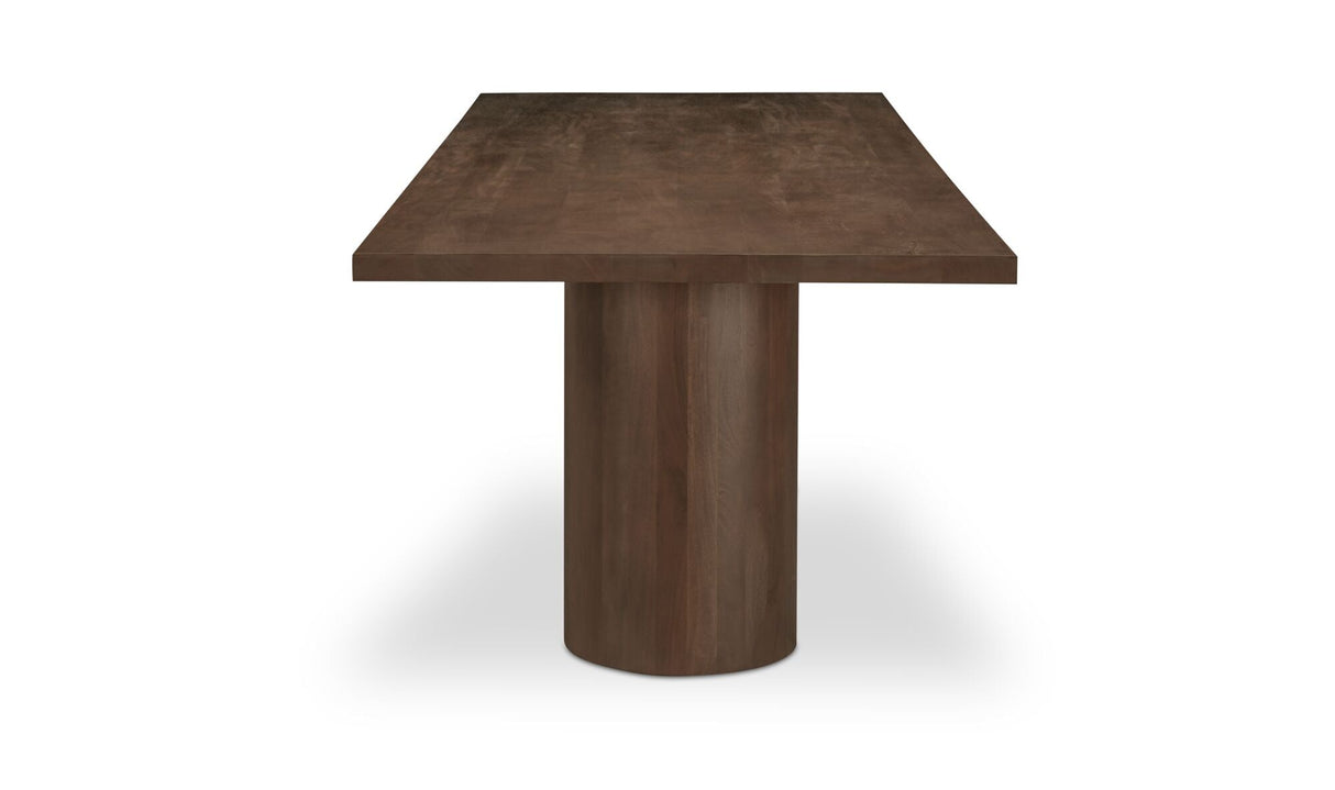 Hadley Dining Table Small Warm Brown by Moe's Home at Eve Furniture