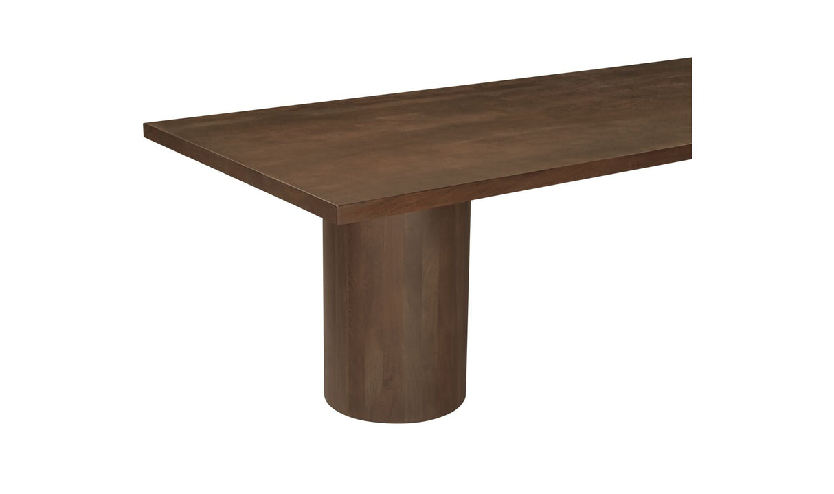 Hadley Dining Table Small Warm Brown by Moe's Home at Eve Furniture