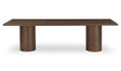 Hadley Dining Table Small Warm Brown by Moe's Home at Eve Furniture