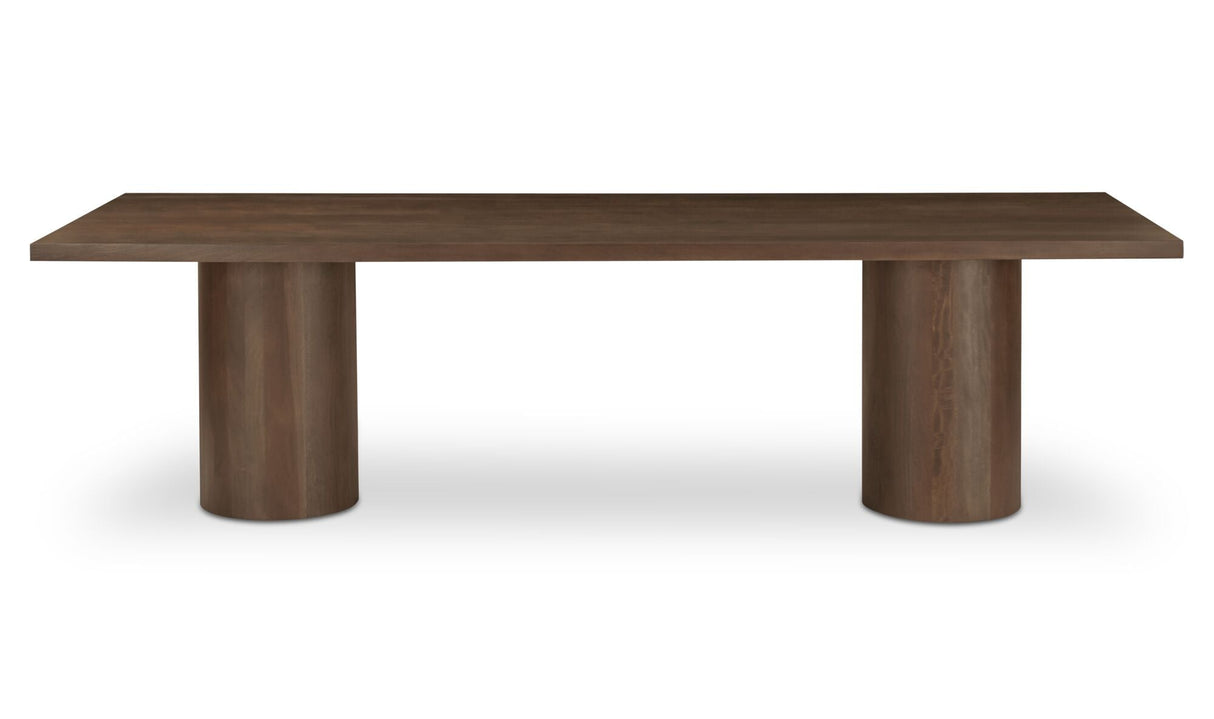 Hadley Dining Table Small Warm Brown by Moe's Home at Eve Furniture